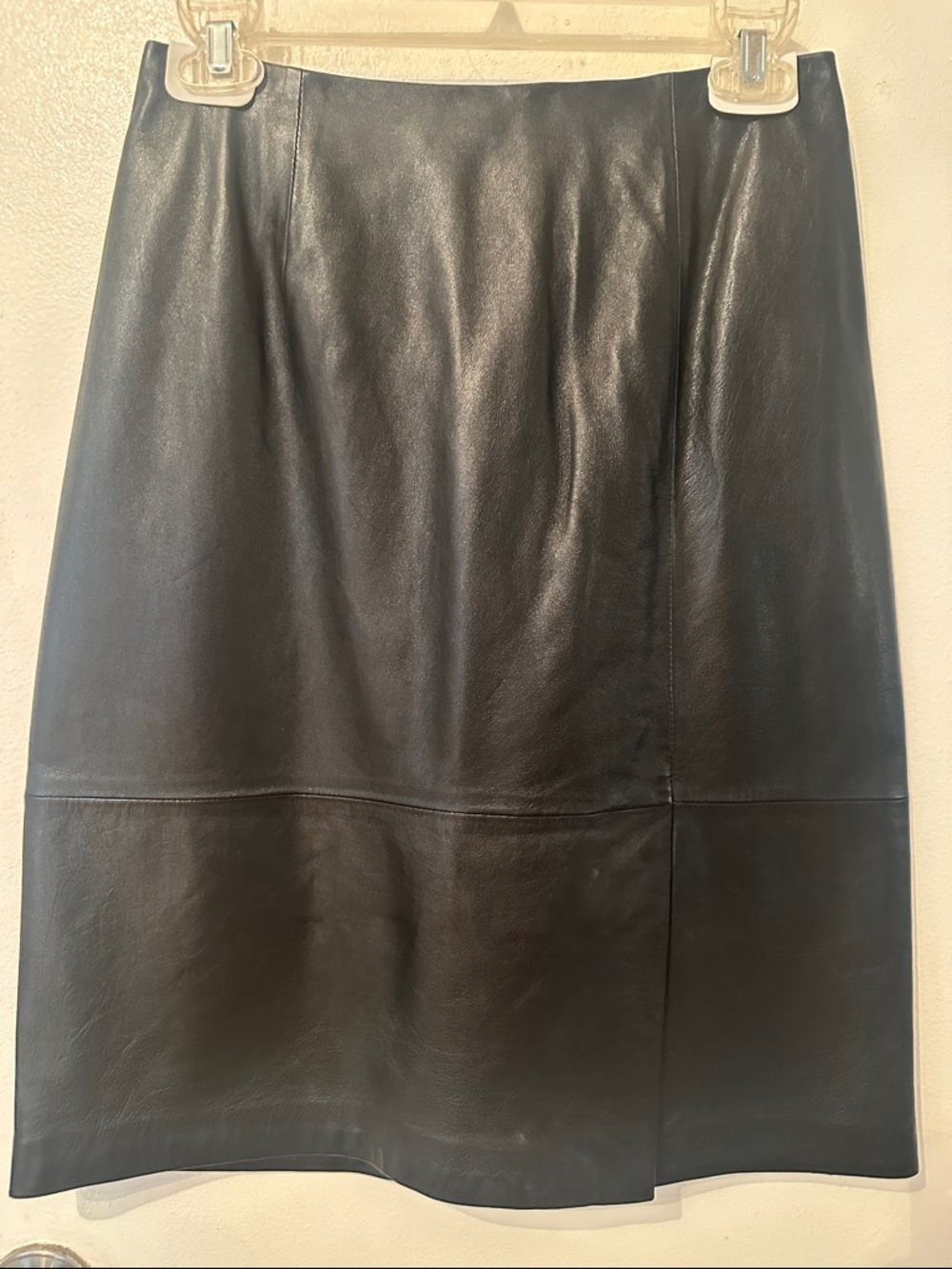 Mixit Black Leather Pencil Skirt
